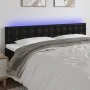 Cabecero con LED cuero sintético negro 200x5x78/88 cm de vidaXL, Cabeceros y pies de cama - Ref: Foro24-3121720, Precio: 58,5...