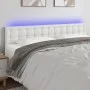 Kopfteil mit LED, weißem Kunstleder, 180 x 5 x 78/88 cm von vidaXL, Kopf- und Fußteile - Ref: Foro24-3121715, Preis: 65,98 €,...