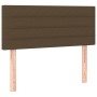 Dark brown fabric headboard with LED 100x5x78/88 cm by vidaXL, Headboards and footboards - Ref: Foro24-3121745, Price: 44,95 ...