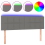 Cabecero con LED de tela gris oscuro 144x5x78/88 cm de vidaXL, Cabeceros y pies de cama - Ref: Foro24-3121611, Precio: 66,71 ...