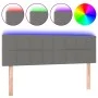 Cabecero con LED de tela gris oscuro 144x5x78/88 cm de vidaXL, Cabeceros y pies de cama - Ref: Foro24-3121611, Precio: 64,44 ...