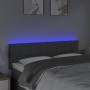 Cabecero con LED de tela gris oscuro 144x5x78/88 cm de vidaXL, Cabeceros y pies de cama - Ref: Foro24-3121611, Precio: 66,71 ...