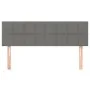 Cabecero con LED de tela gris oscuro 144x5x78/88 cm de vidaXL, Cabeceros y pies de cama - Ref: Foro24-3121611, Precio: 64,44 ...