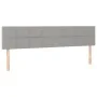 Light gray fabric headboard with LED 180x5x78/88 cm by vidaXL, Headboards and footboards - Ref: Foro24-3121626, Price: 62,80 ...