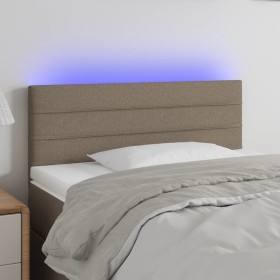 Kopfteil mit LED aus taupegrauem Stoff 80x5x78/88 cm von vidaXL, Kopf- und Fußteile - Ref: Foro24-3121730, Preis: 39,58 €, Ra...