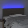 Headboard with LED in taupe gray fabric 80x5x78/88 cm by vidaXL, Headboards and footboards - Ref: Foro24-3121730, Price: 42,3...