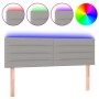 Cabecero con LED de tela gris claro 144x5x78/88 cm de vidaXL, Cabeceros y pies de cama - Ref: Foro24-3121750, Precio: 57,35 €...