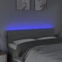Light gray fabric headboard with LED 144x5x78/88 cm by vidaXL, Headboards and footboards - Ref: Foro24-3121750, Price: 65,67 ...
