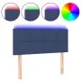 Cabecero con LED de tela azul 100x5x78/88 cm de vidaXL, Cabeceros y pies de cama - Ref: Foro24-3121608, Precio: 48,11 €, Desc...