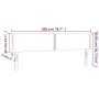 Light gray fabric headboard with LED 200x5x78/88 cm by vidaXL, Headboards and footboards - Ref: Foro24-3121494, Price: 57,98 ...