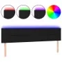 Black fabric headboard with LED 180x5x78/88 cm by vidaXL, Headboards and footboards - Ref: Foro24-3121628, Price: 62,05 €, Di...