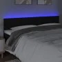 Black fabric headboard with LED 180x5x78/88 cm by vidaXL, Headboards and footboards - Ref: Foro24-3121628, Price: 62,05 €, Di...