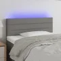 Headboard with LED in dark gray fabric 80x5x78/88 cm by vidaXL, Headboards and footboards - Ref: Foro24-3121727, Price: 37,78...