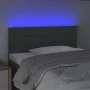 Headboard with LED in dark gray fabric 80x5x78/88 cm by vidaXL, Headboards and footboards - Ref: Foro24-3121727, Price: 37,78...