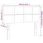 LED-Kopfteil aus blauem Samt, 100 x 5 x 78/88 cm von vidaXL, Kopf- und Fußteile - Ref: Foro24-3121658, Preis: 54,44 €, Rabatt: %