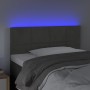 Dunkelgraues Samtkopfteil mit LED 80x5x78/88 cm von vidaXL, Kopf- und Fußteile - Ref: Foro24-3121643, Preis: 38,51 €, Rabatt: %