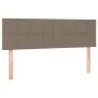 Cabecero con LED de tela gris taupe 144x5x78/88 cm de vidaXL, Cabeceros y pies de cama - Ref: Foro24-3121614, Precio: 54,79 €...
