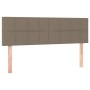 Headboard with LED in taupe gray fabric 144x5x78/88 cm by vidaXL, Headboards and footboards - Ref: Foro24-3121614, Price: 53,...