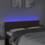 Kopfteil mit LED aus dunkelbraunem Stoff 144x5x78/88 cm von vidaXL, Kopf- und Fußteile - Ref: Foro24-3121753, Preis: 66,34 €,...