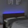 Kopfteil mit LED aus dunkelbraunem Stoff 144x5x78/88 cm von vidaXL, Kopf- und Fußteile - Ref: Foro24-3121753, Preis: 64,19 €,...
