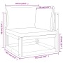 Gartenmöbel-Set 7-teilig aus Massivholz und grünen Kissen von vidaXL, Gartensets - Ref: Foro24-3155336, Preis: 836,88 €, Raba...