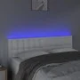 Kopfteil mit LED, weißem Kunstleder, 144 x 5 x 78/88 cm von vidaXL, Kopf- und Fußteile - Ref: Foro24-3121703, Preis: 75,03 €,...