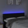 Kopfteil aus schwarzem Stoff mit LED 144x5x78/88 cm von vidaXL, Kopf- und Fußteile - Ref: Foro24-3121752, Preis: 67,19 €, Rab...