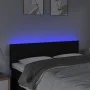 Kopfteil aus schwarzem Stoff mit LED 144x5x78/88 cm von vidaXL, Kopf- und Fußteile - Ref: Foro24-3121752, Preis: 65,32 €, Rab...