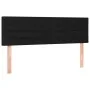 Black fabric headboard with LED 144x5x78/88 cm by vidaXL, Headboards and footboards - Ref: Foro24-3121752, Price: 65,12 €, Di...