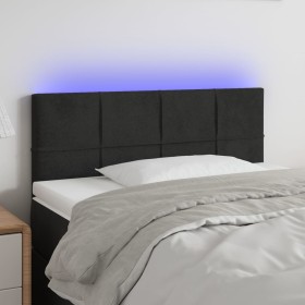 Cabecero con LED de terciopelo negro 80x5x78/88 cm de vidaXL, Cabeceros y pies de cama - Ref: Foro24-3121644, Precio: 39,59 €...