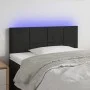 Kopfteil aus schwarzem Samt mit LED 80x5x78/88 cm von vidaXL, Kopf- und Fußteile - Ref: Foro24-3121644, Preis: 41,12 €, Rabat...