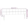 Cabecero con LED de tela color crema 200x5x78/88 cm de vidaXL, Cabeceros y pies de cama - Ref: Foro24-3121639, Precio: 65,49 ...