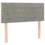 Light gray velvet headboard with LED 80x5x78/88 cm by vidaXL, Headboards and footboards - Ref: Foro24-3121782, Price: 41,76 €...