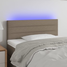 Kopfteil mit LED aus taupegrauem Stoff 90x5x78/88 cm von vidaXL, Kopf- und Fußteile - Ref: Foro24-3121738, Preis: 44,72 €, Ra...