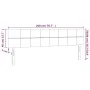 Hellgraues Samtkopfteil mit LED 200x5x78/88 cm von vidaXL, Kopf- und Fußteile - Ref: Foro24-3121678, Preis: 60,69 €, Rabatt: %