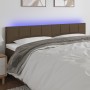 Kopfteil mit LED aus dunkelbraunem Stoff 180x5x78/88 cm von vidaXL, Kopf- und Fußteile - Ref: Foro24-3121629, Preis: 66,80 €,...