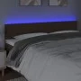 Headboard with LED in dark brown fabric 180x5x78/88 cm by vidaXL, Headboards and footboards - Ref: Foro24-3121629, Price: 65,...