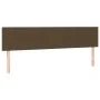 Headboard with LED in dark brown fabric 180x5x78/88 cm by vidaXL, Headboards and footboards - Ref: Foro24-3121629, Price: 65,...