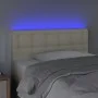 Kopfteil mit LED-Creme-Kunstleder 100x5x78/88 cm von vidaXL, Kopf- und Fußteile - Ref: Foro24-3121698, Preis: 58,24 €, Rabatt: %