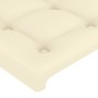 Kopfteil mit LED-Creme-Kunstleder 100x5x78/88 cm von vidaXL, Kopf- und Fußteile - Ref: Foro24-3121698, Preis: 53,49 €, Rabatt: %
