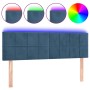 LED-Kopfteil aus dunkelbraunem Samt, 144 x 5 x 78/88 cm von vidaXL, Kopf- und Fußteile - Ref: Foro24-3121664, Preis: 47,24 €,...