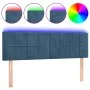 LED-Kopfteil aus dunkelbraunem Samt, 144 x 5 x 78/88 cm von vidaXL, Kopf- und Fußteile - Ref: Foro24-3121664, Preis: 54,98 €,...