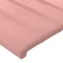 Rosa Samtkopfteil mit LED 100x5x78/88 cm von vidaXL, Kopf- und Fußteile - Ref: Foro24-3121897, Preis: 59,68 €, Rabatt: %