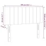 Rosa Samtkopfteil mit LED 100x5x78/88 cm von vidaXL, Kopf- und Fußteile - Ref: Foro24-3121897, Preis: 59,68 €, Rabatt: %