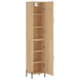 Aparador de madera contrachapada roble Sonoma 34,5x34x180 cm