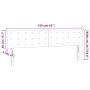 Kopfteil mit LED, weißem Kunstleder, 160 x 5 x 78/88 cm von vidaXL, Kopf- und Fußteile - Ref: Foro24-3121709, Preis: 65,82 €,...