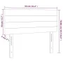 Light gray velvet headboard with LED 90x5x78/88 cm by vidaXL, Headboards and footboards - Ref: Foro24-3121788, Price: 41,53 €...