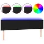 Kopfteil aus schwarzem Stoff mit LED 160x5x78/88 cm von vidaXL, Kopf- und Fußteile - Ref: Foro24-3121858, Preis: 61,35 €, Rab...