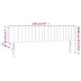 Kopfteil aus schwarzem Stoff mit LED 160x5x78/88 cm von vidaXL, Kopf- und Fußteile - Ref: Foro24-3121858, Preis: 63,36 €, Rab...