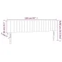 Kopfteil aus schwarzem Stoff mit LED 160x5x78/88 cm von vidaXL, Kopf- und Fußteile - Ref: Foro24-3121858, Preis: 61,35 €, Rab...